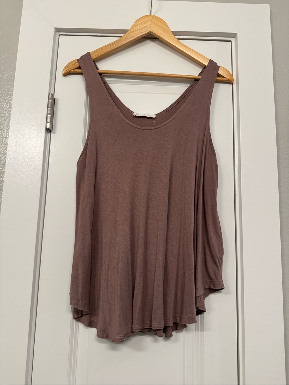 Stella Luce Mauve-Brown Swing Tank Top